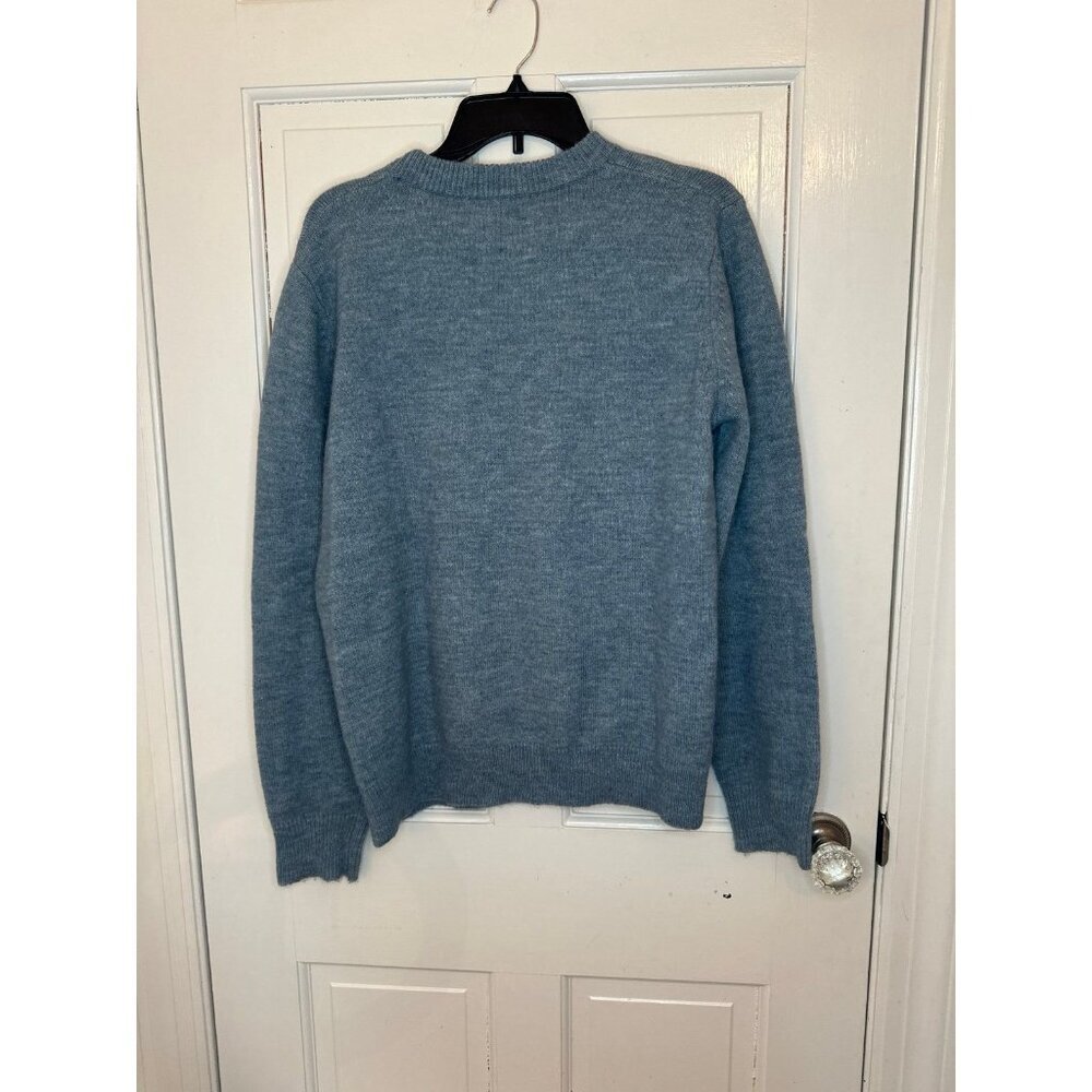 French Connection Dusty Blue Sweater size S NWT Damaged‎ - Picture 3 of 4